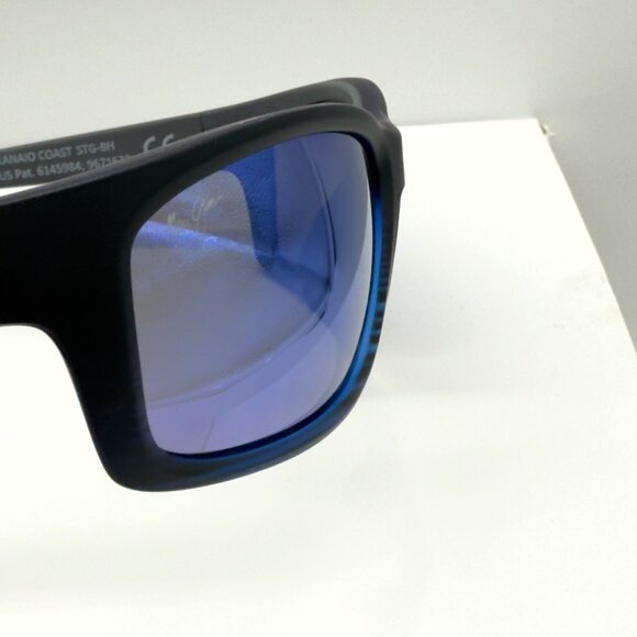 Maui Jim Kanaio Coast Matte Trans Blue Black Polarized Blue Sunglasses B766-08C - Picture 10 of 10